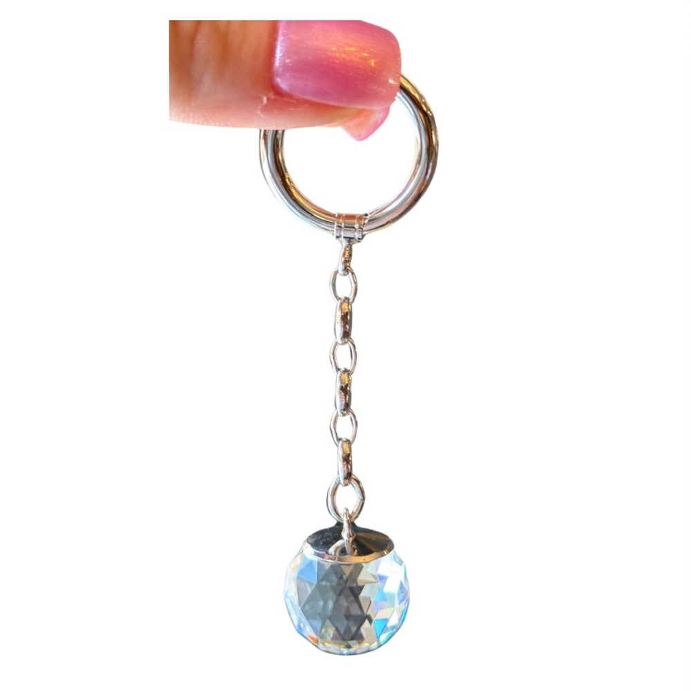 Swarovski Keychain With Dangling Crystal Ball BNIB